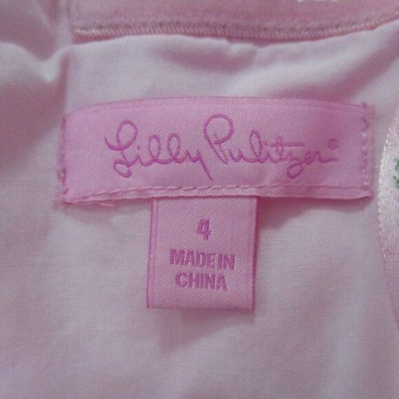 Lilly Pulitzer Pink Cherry Begonias Bloom Dress 4 - Picture 7 of 8